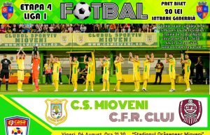 Cine va asigura ordinea la meciurile de fotbal din weekend: CS Mioveni – CFR Cluj și FC Argeș – FC Rapid București
