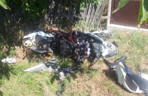Accident cu două motociclete implicate, în Topoloveni. Unul dintre motocicliști a ajuns la spital