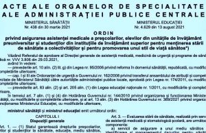 OFICIAL Avizul epidemiologic nu se va solicita nici la grădiniță și nici la școală, la revenirea din vacanţe, prevede un ordin comun al miniștrilor Sănătății și Educației, publicat luni în Monitorul Oficial