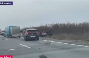 Accident grav A1. Doi copii și patru adulți sunt răniți Accident pe autostrada A1 pe sensul BucureștiPitești Foto captură video Digi24