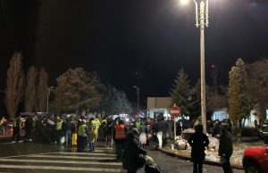 Mobilizare a elevilor Colegiului Naţional Alexandru Odobescu din Piteşti pentru sprijinirea refugiaţilor din Ucraina Foto: Facebook Bogdan George Pastrav