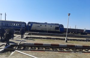 VIDEO Locomotiva unui tren care transporta călători pe relaţia Bucureşti-Piteşti a luat foc Foto: IPJ Argeș