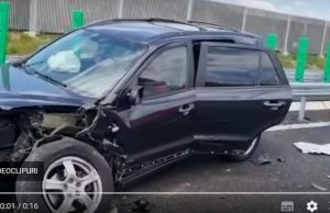 VIDEO O şoferiţă din Argeș a mers patru kilometri pe contrasens și a provocat un accident pe Drumul Expres Craiova-Piteşti Captură video: Reporter 24