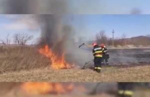 Primăria Poiana Lacului face apel către populație să nu dea foc resturilor vegetale Foto: captură video ISU Argeș