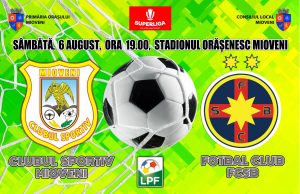 Partida dintre CS Mioveni și FCSB va juca SÂMBĂTĂ. Pentru a permite FCSB să pregătească a doua manșă cu Dunajska Streda s-a produs o modificare în programul etapei a patra din Superliga