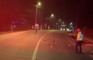 Un șofer de 82 de ani a ucis doi pietoni, după ce, în urmă cu puțin timp, accidentase un biciclist Accident Curtea de Argeș Foto IPJ Argeș