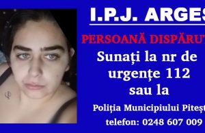 PERSOANĂ DISPĂRUTĂ. O tânără de 25 de ani din Pitești e de negăsit