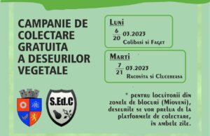 Mioveni: Campanii de colectare a deșeurilor vegetale Mioveni Campanie de colectare a deseurilor
