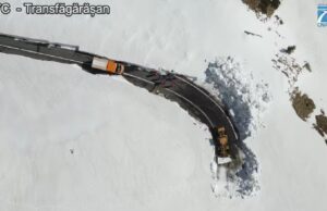 Transfăgărășanul se deschide mâine, 21.06.2023, pentru toate categoriile de autovehicule. Condiții și recomandări CNAIR Deszăpezire Transfăgărășan Sursă foto Facebook DRDP Brașov