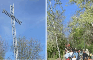 Drumul patimilor Mântuitorului, recreat la Topoloveni. Procesiunea Sfintei Cruci