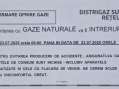 În atenția locuitorilor din Topoloveni: Se întrerupe alimentarea cu gaze pe trei străzi din oraș